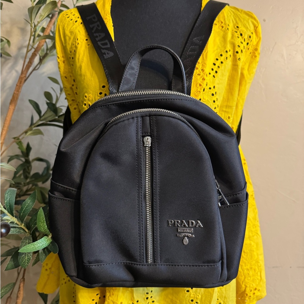 Prada Black Nylon Mini Backpack - image 1